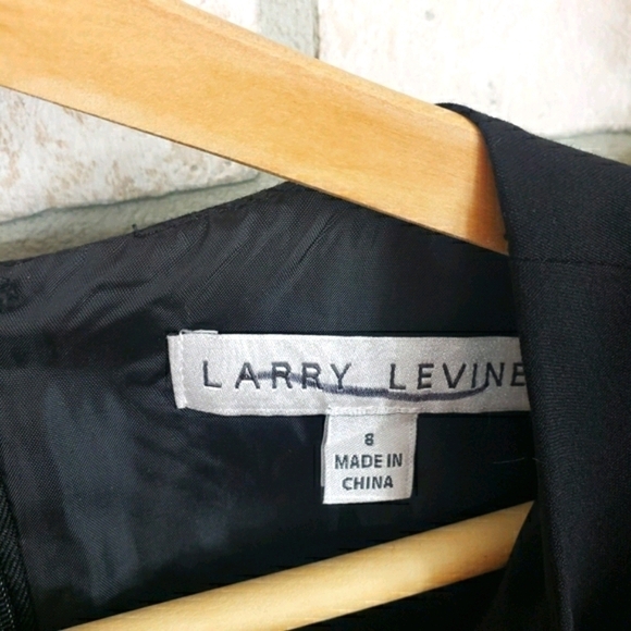LARRY LEVINE Formal Sleeveless Dress Black Size 8 - Picture 10 of 12